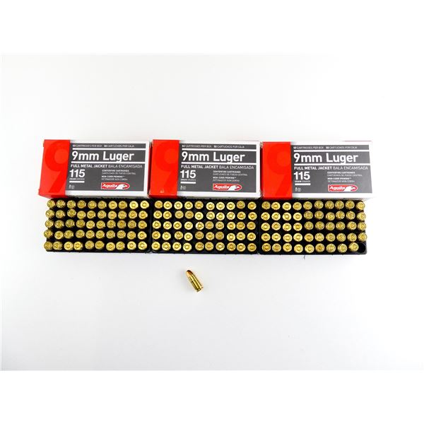 AGUILA 9MM LUGER AMMO LOT