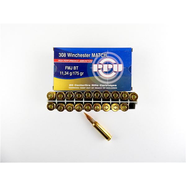 PPU .308 WIN MATCH AMMO LOT