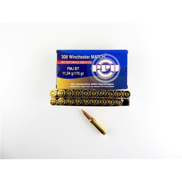 PPU .308 WIN MATCH AMMO LOT