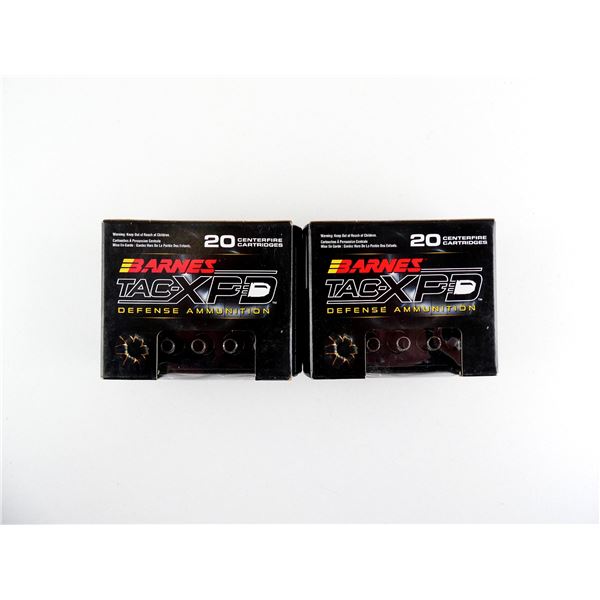 BARNES TAC-XPD 9MM LUGER +P AMMO LOT