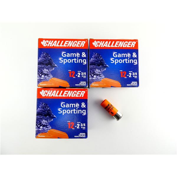 CHALLENGER 12 GAUGE 2 3/4" MAGNUM SHOT SHELL AMMO LOT