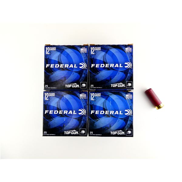 FEDERAL TOP GUN 12 GAUGE 2 3/4" SHOT SHELL AMMO LOT