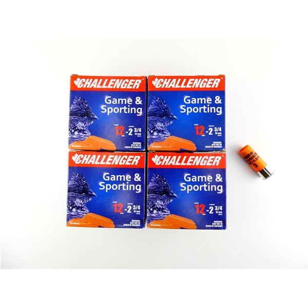 CHALLENGER 12 GAUGE 2 3/4" MAGNUM SHOT SHELL AMMO LOT