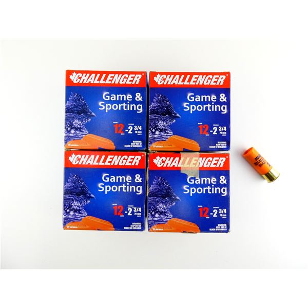 CHALLENGER 12 GAUGE 2 3/4" MAGNUM SHOT SHELL AMMO LOT