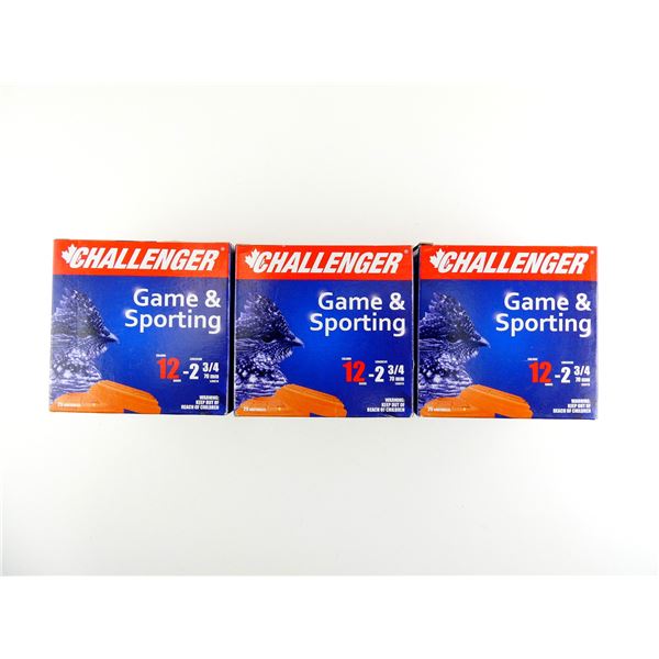 CHALLENGER 12 GAUGE 2 3/4" MAGNUM SHOT SHELL AMMO LOT