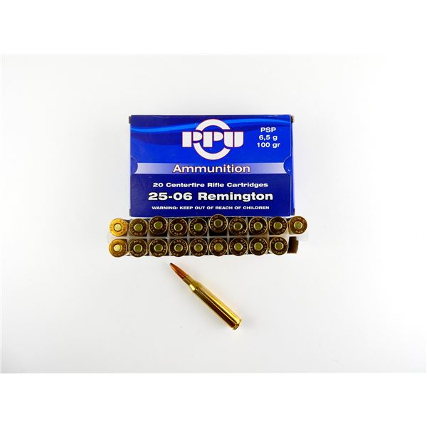 PPU .25-06 REM AMMO LOT