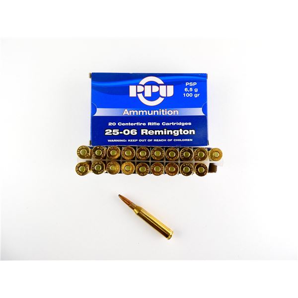 PPU .25-06 REM AMMO LOT