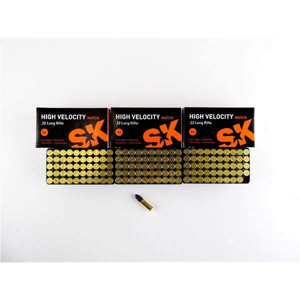 SK HIGH VELOCITY MATCH .22 LR AMMO LOT