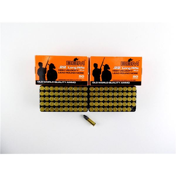 BBM HIGH VELOCITY .22 LR AMMO LOT