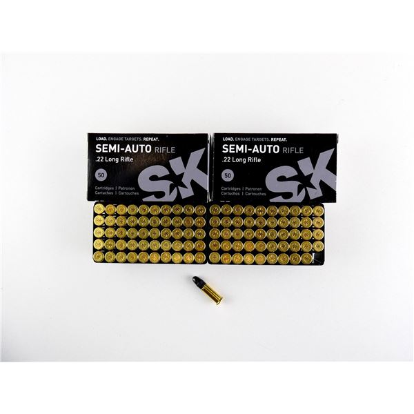 SK .22 LR SEMI-AUTO RIFLE AMMO LOT