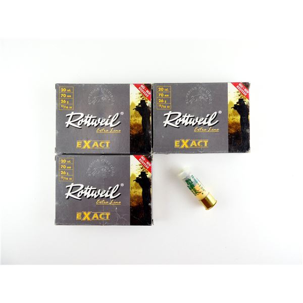 ROTTWEIL EXTRA LINE EXPRESS 20 GAUGE 2 3/4" SHOT SHELL AMMO LOT