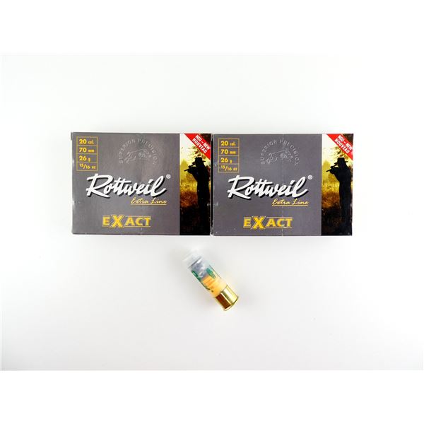 ROTTWEIL EXTRA LINE EXPRESS 20 GAUGE 2 3/4" SHOT SHELL AMMO LOT