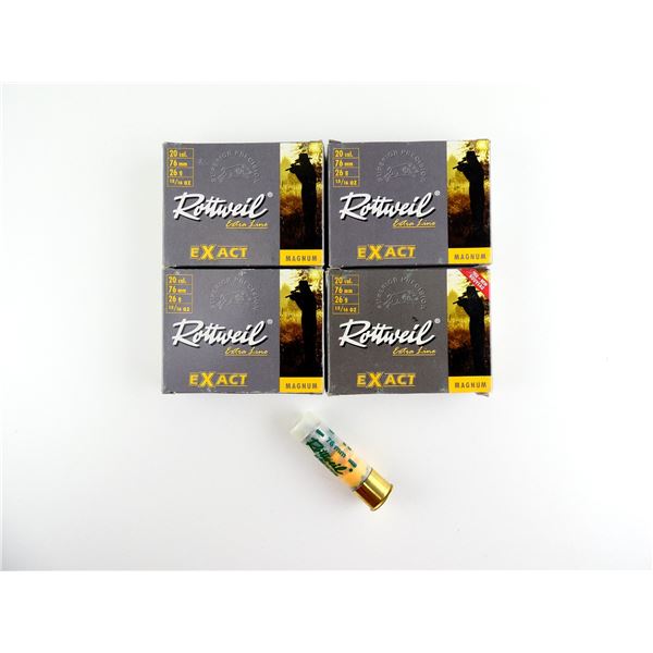 ROTTWEIL EXACT 20 GAUGE 3" MAGNUM SHOT SHELL AMMO LOT