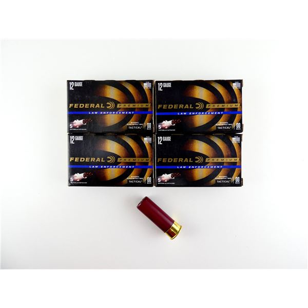 FEDERAL PREMIUM LAW ENFORCEMENT 12 GAUGE 2 3/4" SHOT SHELL AMMO LOT