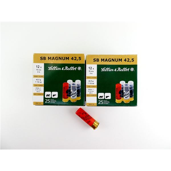 SELLIER & BELLOT 12 GAUGE 3" MAGNUM SHOT SHELL AMMO LOT