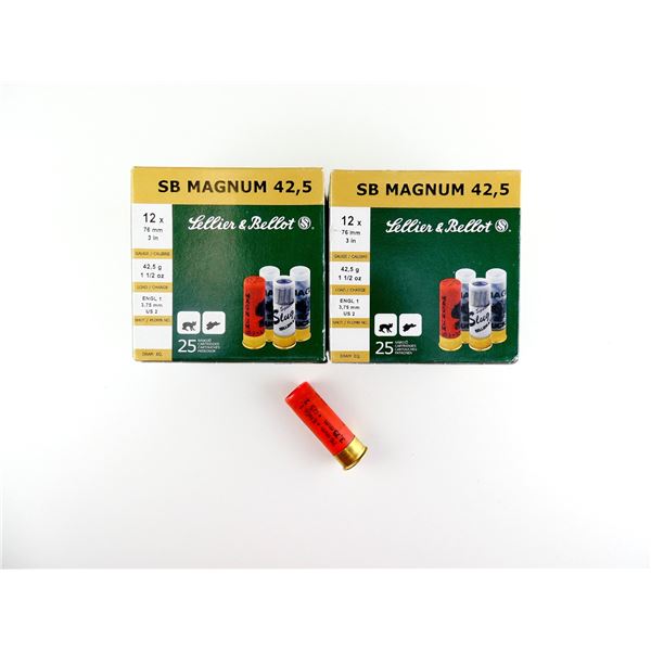 SELLIER & BELLOT 12 GAUGE 3" MAGNUM SHOT SHELL AMMO LOT