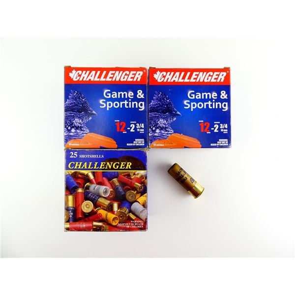 CHALLENGER 12 GAUGE 2 3/4" MAGNUM SHOT SHELL AMMO LOT