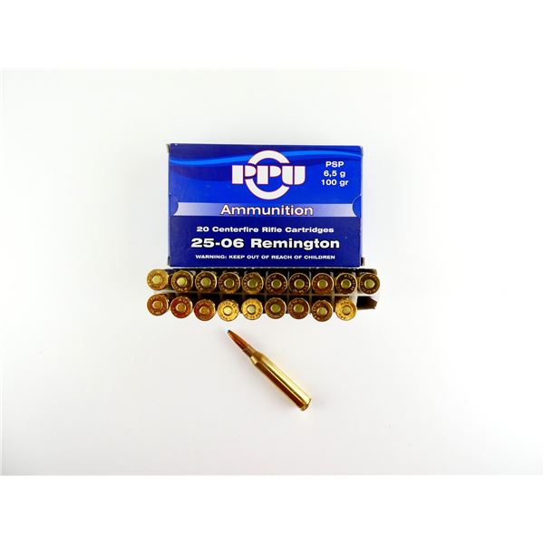 PPU .25-06 REM AMMO LOT