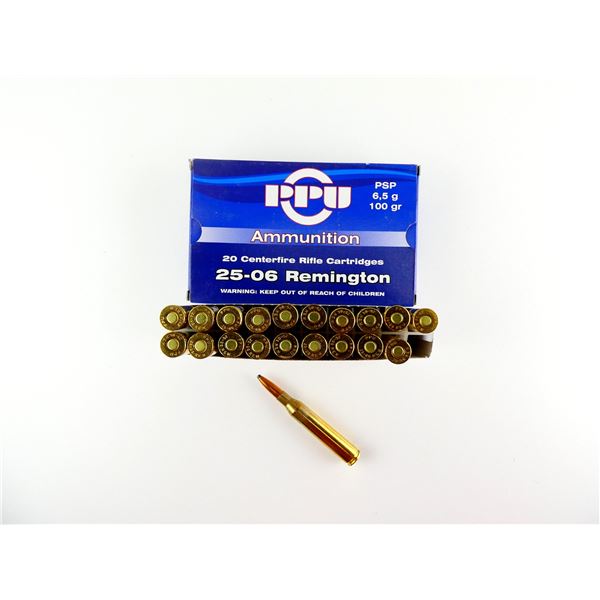 PPU .25-06 REM AMMO LOT