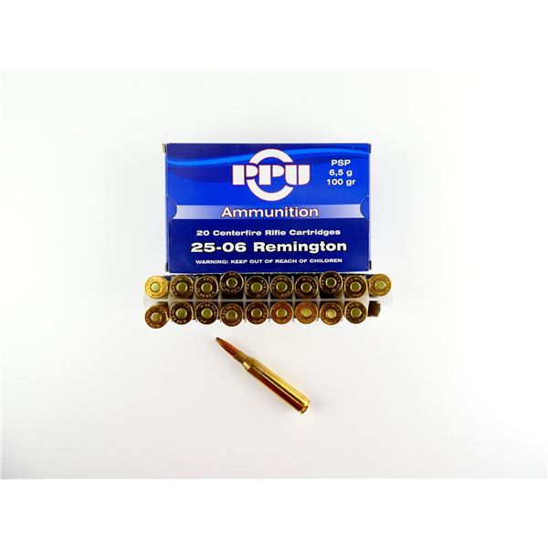 PPU .25-06 REM AMMO LOT