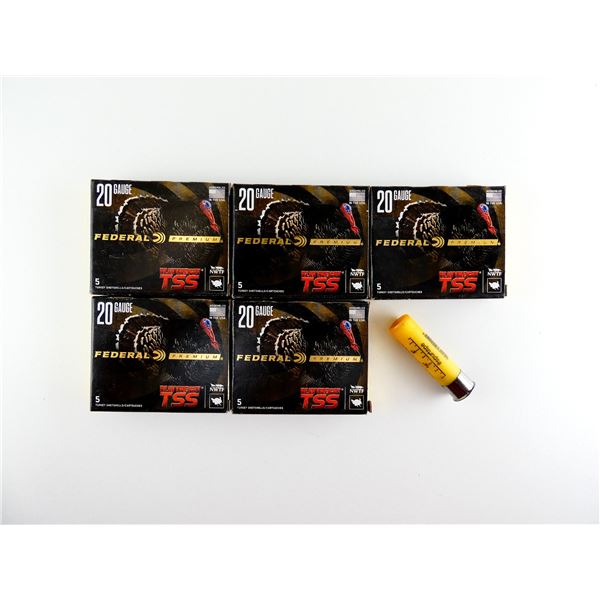 FEDERAL PREMIUM HEAVYWEIGHT TSS TURKEY 20 GAUGE 3" SHOT SHELL AMMO LOT