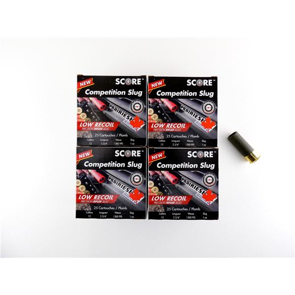 SCORE COMPETITION SLUG 12 GAUGE 2 3/4" SHOT SHELL AMMO LOT