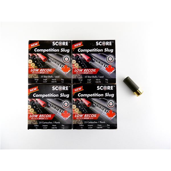 SCORE COMPETITION SLUG 12 GAUGE 2 3/4" SHOT SHELL AMMO LOT