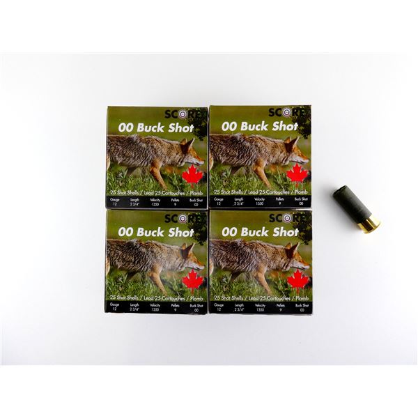 SCORE 12 GAUGE 2 3/4" SHOT SHELL AMMO LOT