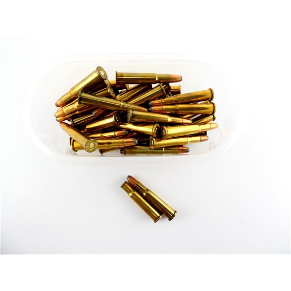 ASSORTED FEDERAL .30-30 WIN AMMO AND NON-PRIMED BRASS CASE LOT