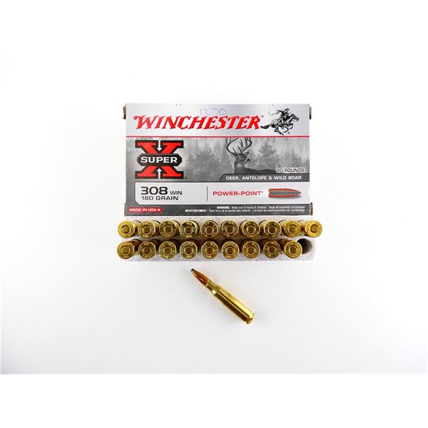 WINCHESTER POWER POINT .308 WIN AMMO LOT