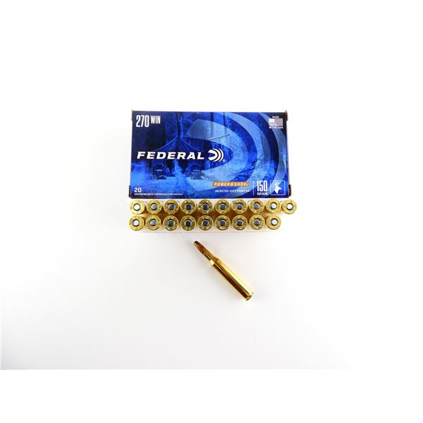 FEDERAL POWER SHOK .270 WIN AMMO LOT