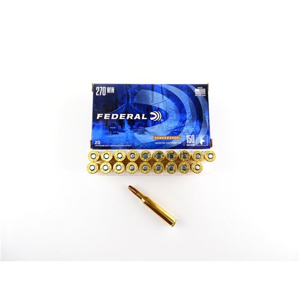 FEDERAL POWER SHOK .270 WIN AMMO LOT