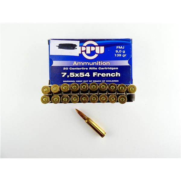PPU 7.5X54 FRENCH AMMO LOT