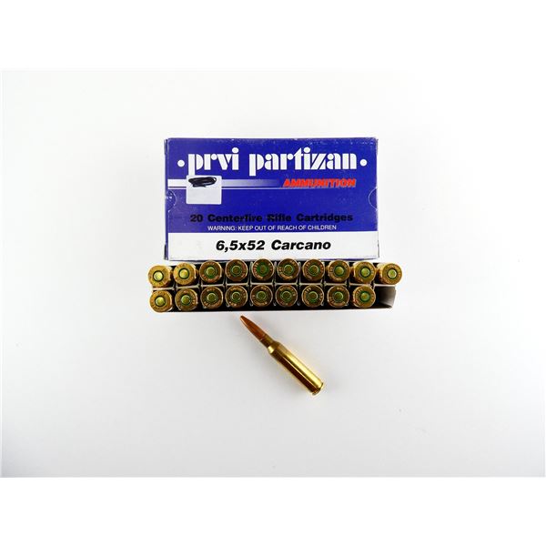 PRVI PARTIZAN 6.5X52 CARCANO AMMO LOT