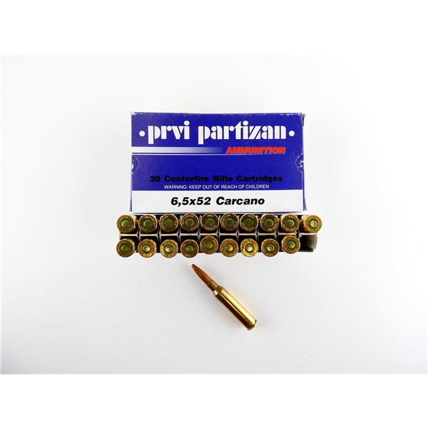 PRVI PARTIZAN 6.5X52 CARCANO AMMO LOT