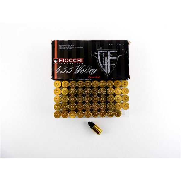 FIOCCHI .455 WEBLEY AMMO LOT