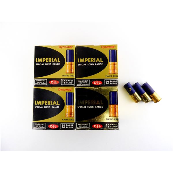 ASSORTED IMPERIAL 12 GAUGE 2 3/4" SHOT SHELL AMMO LOT