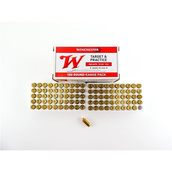 WINCHESTER .380 AUTO AMMO LOT
