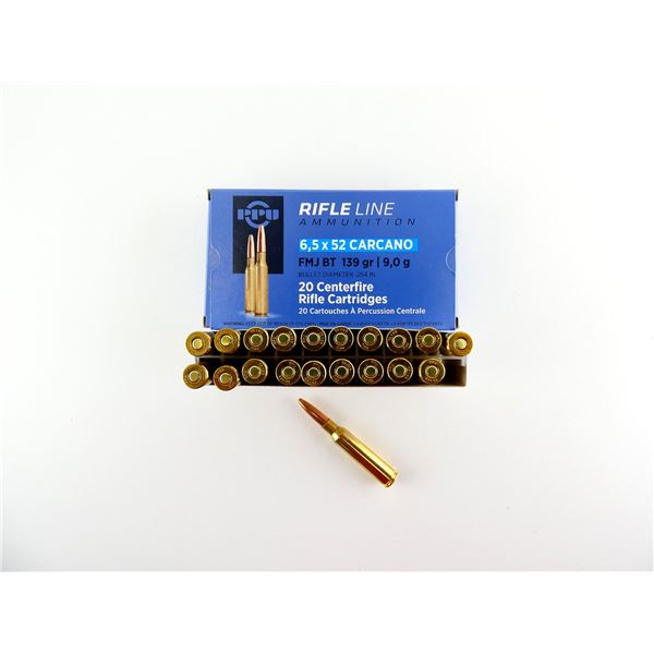 PPU 6.5X52 CARCANO AMMO LOT