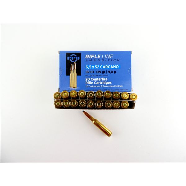 PPU 6.5X52 CARCANO AMMO LOT