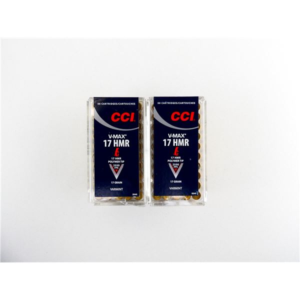 CCI V-MAX .17 HMR AMMO LOT