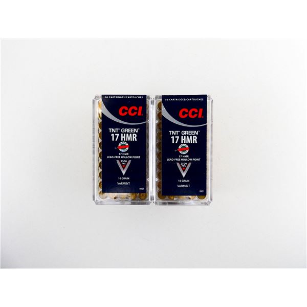 CCI TNT GREEN .17 HMR AMMO LOT