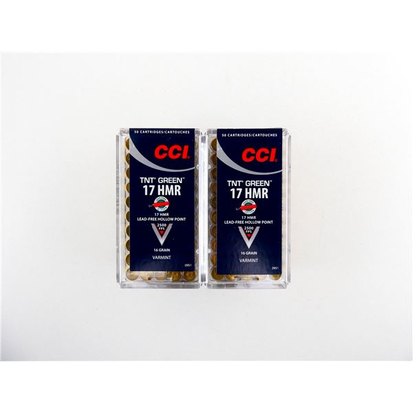 CCI TNT GREEN .17 HMR AMMO LOT