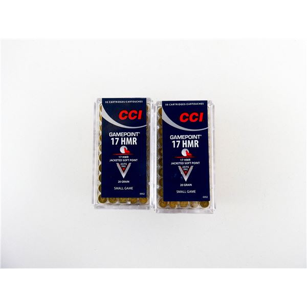 CCI GAMEPOINT .17 HMR AMMO LOT