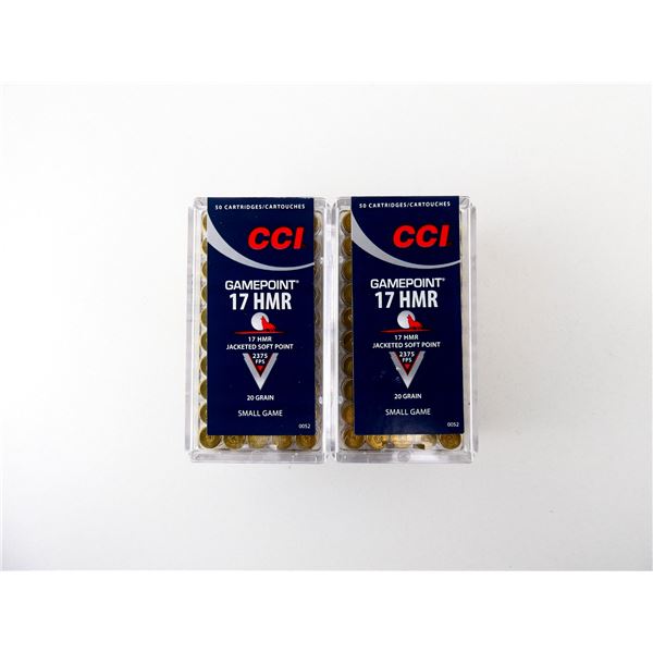 CCI GAMEPOINT .17 HMR AMMO LOT
