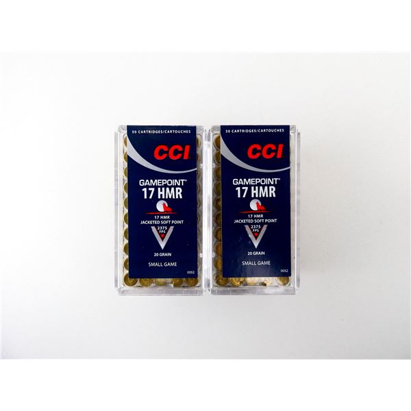 CCI GAMEPOINT .17 HMR AMMO LOT