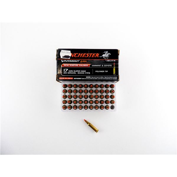 WINCHESTER .17 WIN SUPER MAGNUM AMMO LOT