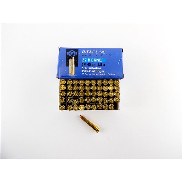 PPU .22 HORNET AMMO LOT
