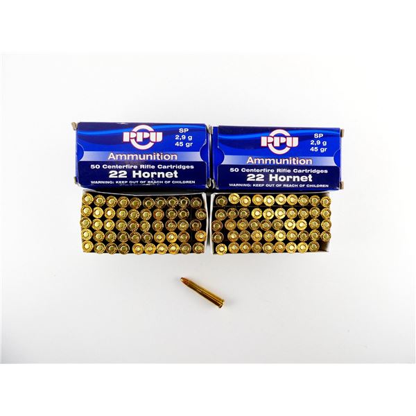 PPU .22 HORNET AMMO LOT