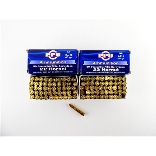 PPU .22 HORNET AMMO LOT